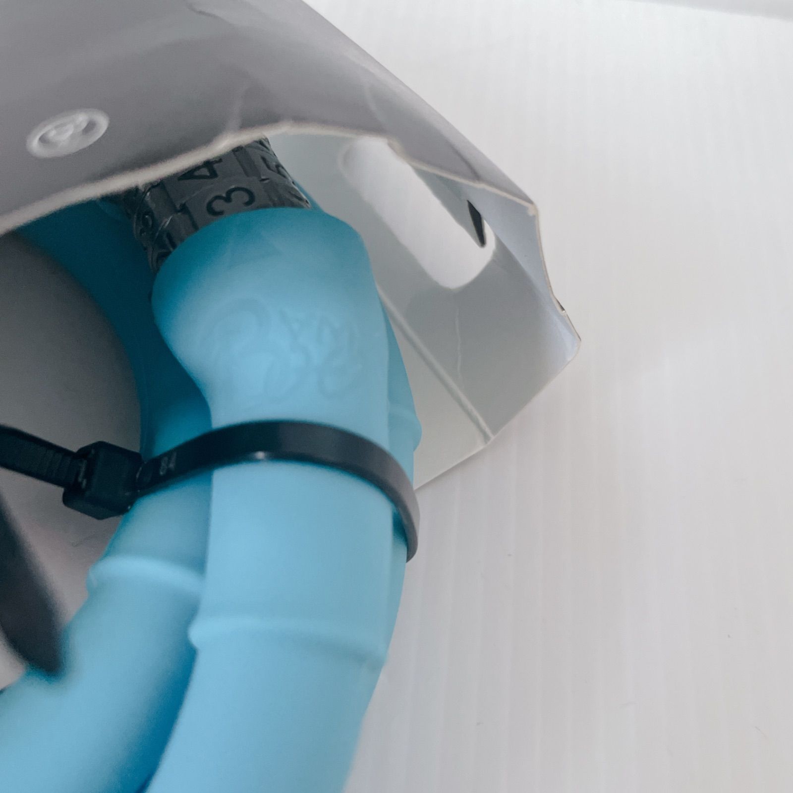 シリコンコーティングケーブルロック ピーコックブルー