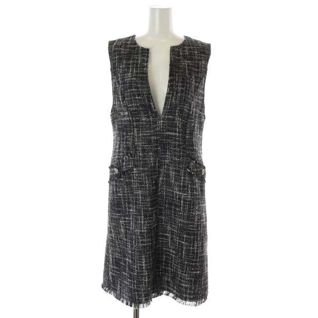 JUSGLITTY】ジャスグリッティ ラメツイードミニジャンスカ黒