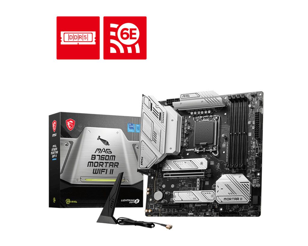 MSI MAG B760M MTAR WIFI II LGA 1700 Intel B760 MicroATX マザーボード DDR5