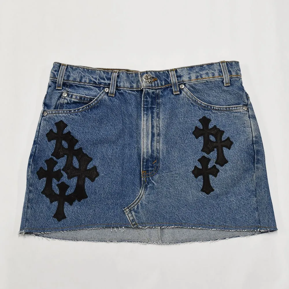 クロムハーツ クロスボールボタンデニムスカート CHROME HEARTS クロム