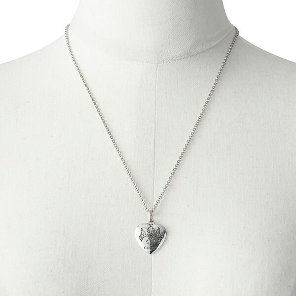 新品 グッチ GUCCI ネックレス ブラインド フォー ラブ シルバー