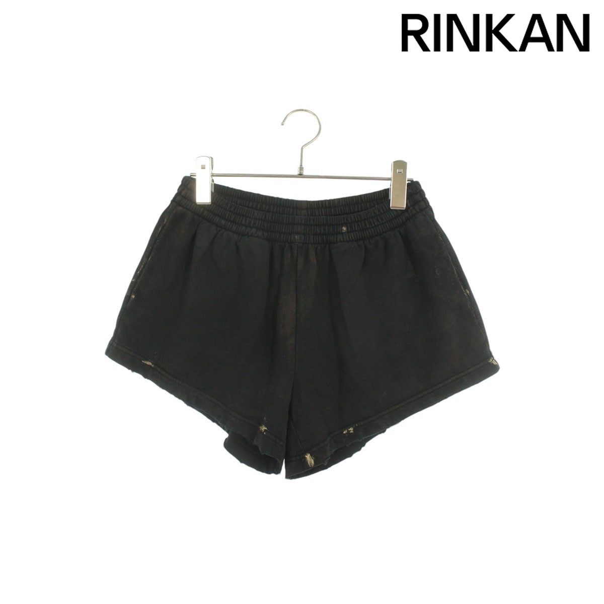 バレンシアガ 744725 TOVI4 デストロイ加工ランニングハーフパンツ  