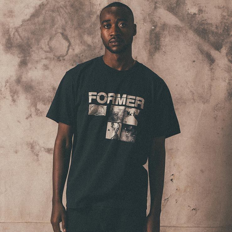 【送料無料】半袖TEE Tシャツ FORMER フォーマー UNFOLDING T-SHIRT TE24123 BLACK 日本代理店正規品