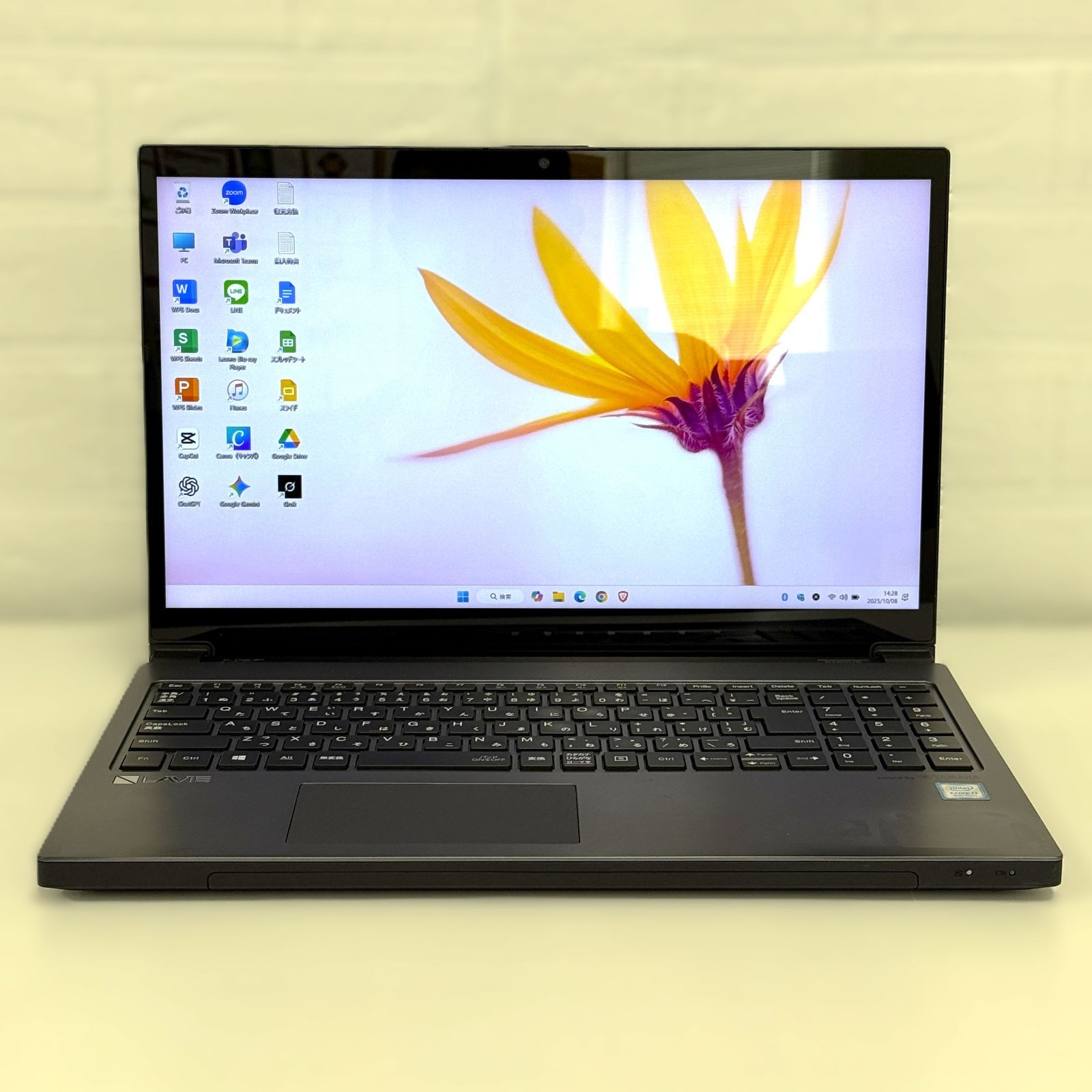 整備済み】NEC/第8世代/corei7/ノートパソコン/Windows11/SSD/グレー系