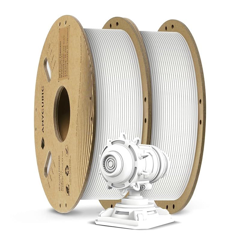 ANYCUBIC PLA PLUSフィラメント pla フィラメント 2KG ホワイト 高寸法精度 pla 3dプリンター造形材料 3Dプリンター用 DIY 学校 家庭用 事務所向け 1