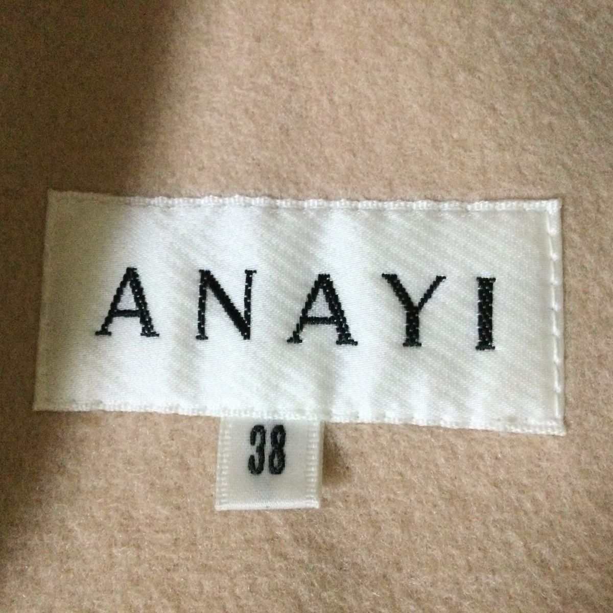 ANAYI(アナイ) コート サイズ38 M レディース - ライトピンク 長袖/冬