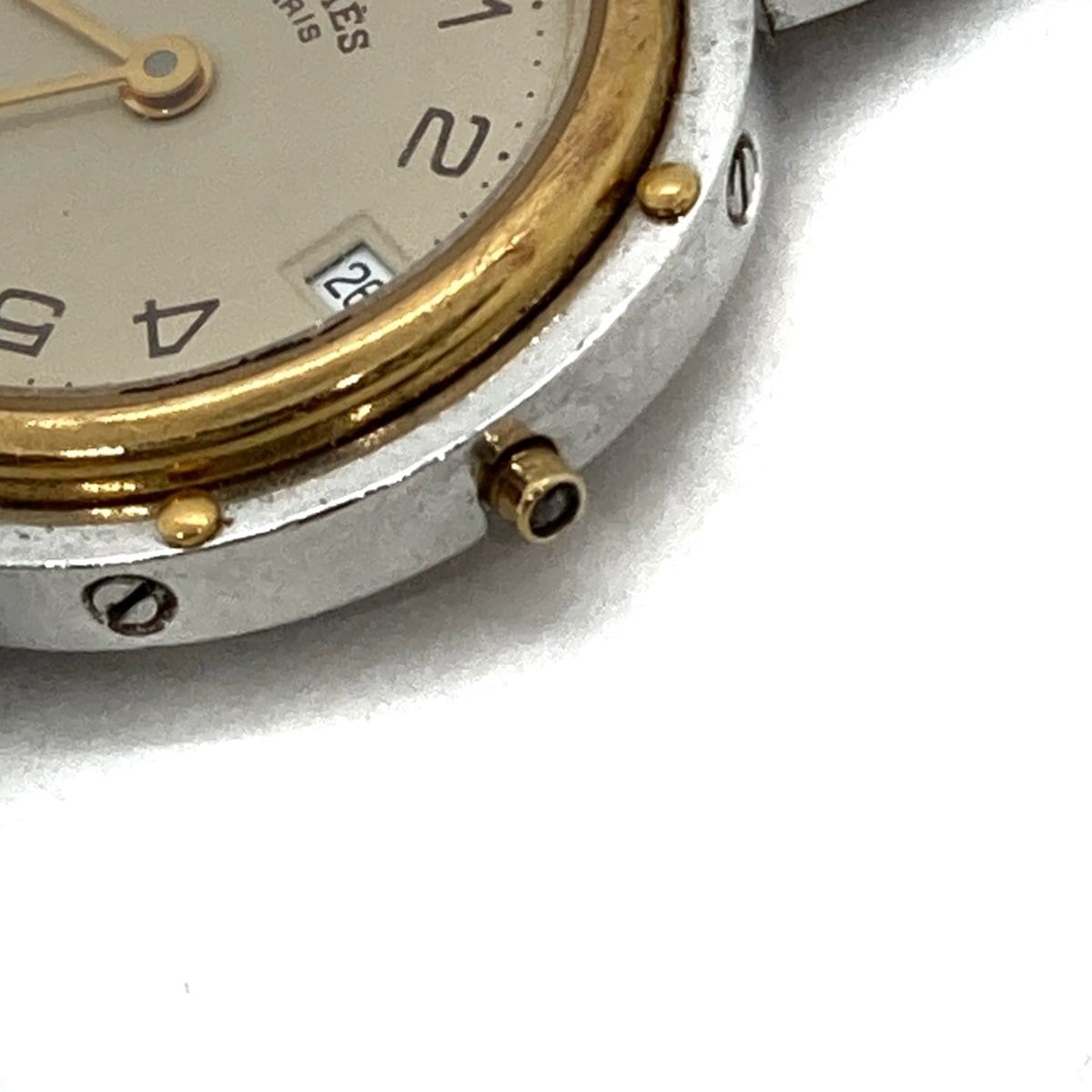 HERMES(エルメス) 腕時計 クリッパー CL3.240 レディース アイボリー - メルカリ