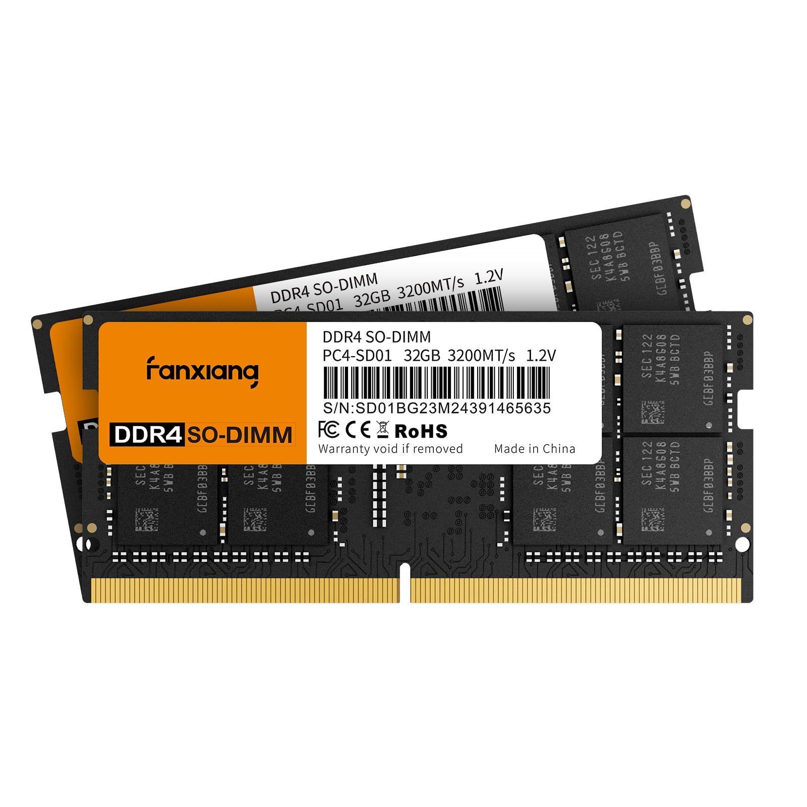 セール，大得価 【在庫セール】Intel AMD対応 CL22 相性 1.2V 260Pin ノートパソコンメモリモジュール SODIMM ノートPC用メモリ ゲーミングパフォーマンス向上とスムーズなマルチタスク用 32GBx2枚(64GB) マルチタスク メモリー