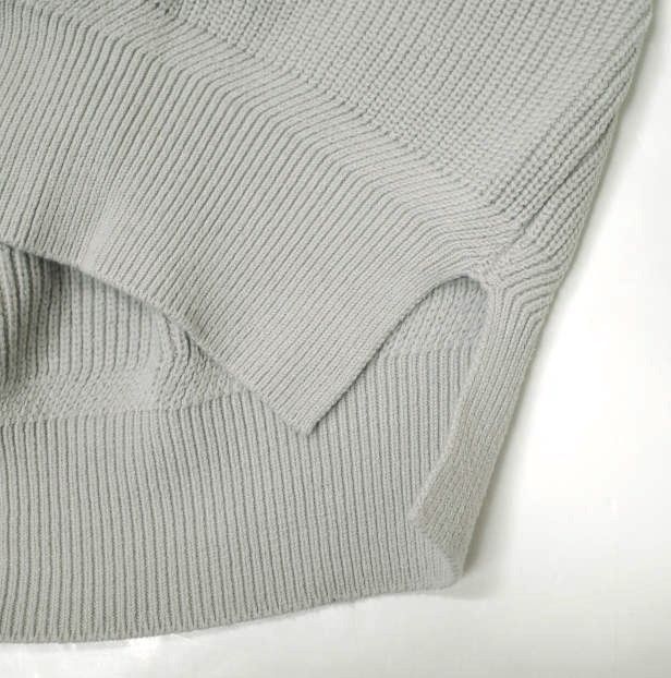FORFORMO フォルフォルモ 22AW Knit Cardigan リブ編みニットカーディガン 722310 Free GRAY カシュクール トップス g20612
