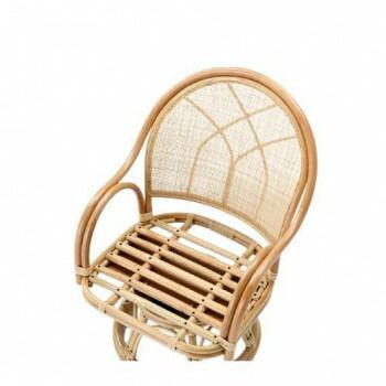 今枝商店 Romantic Rattan 籐回転座椅子 ミドルタイプ S365