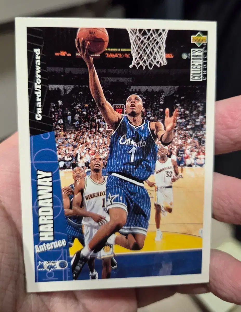 ＠NBA A・ハーダウェイ 直筆サイン入り大判カード (UPPER DECK) NBA Anfernee Hardaway 直筆 サイン フォト - メルカリ