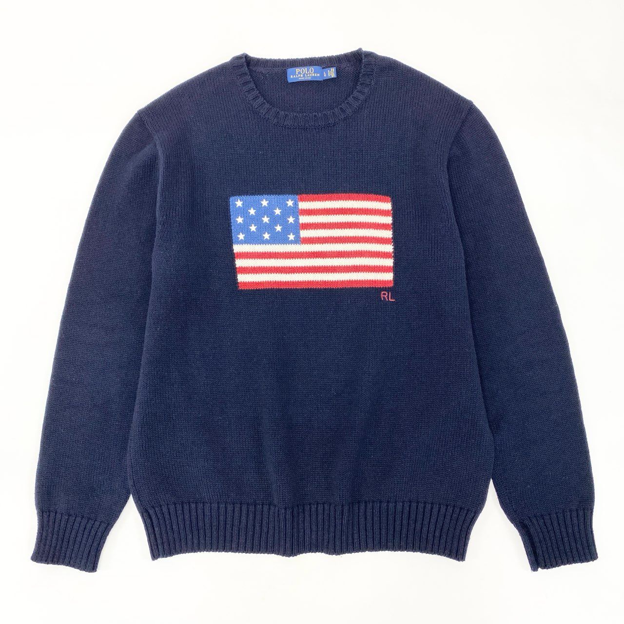 54h27 USA製 POLO RALPH LAUREN ポロラルフローレン 星条旗
