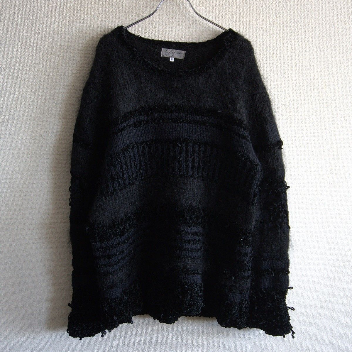 09aw Yohji Yamamoto Pour homme ボーダーセーター 美品】Yohji Yamamoto POUR HOMME【デザイン ボーダー ニット】3