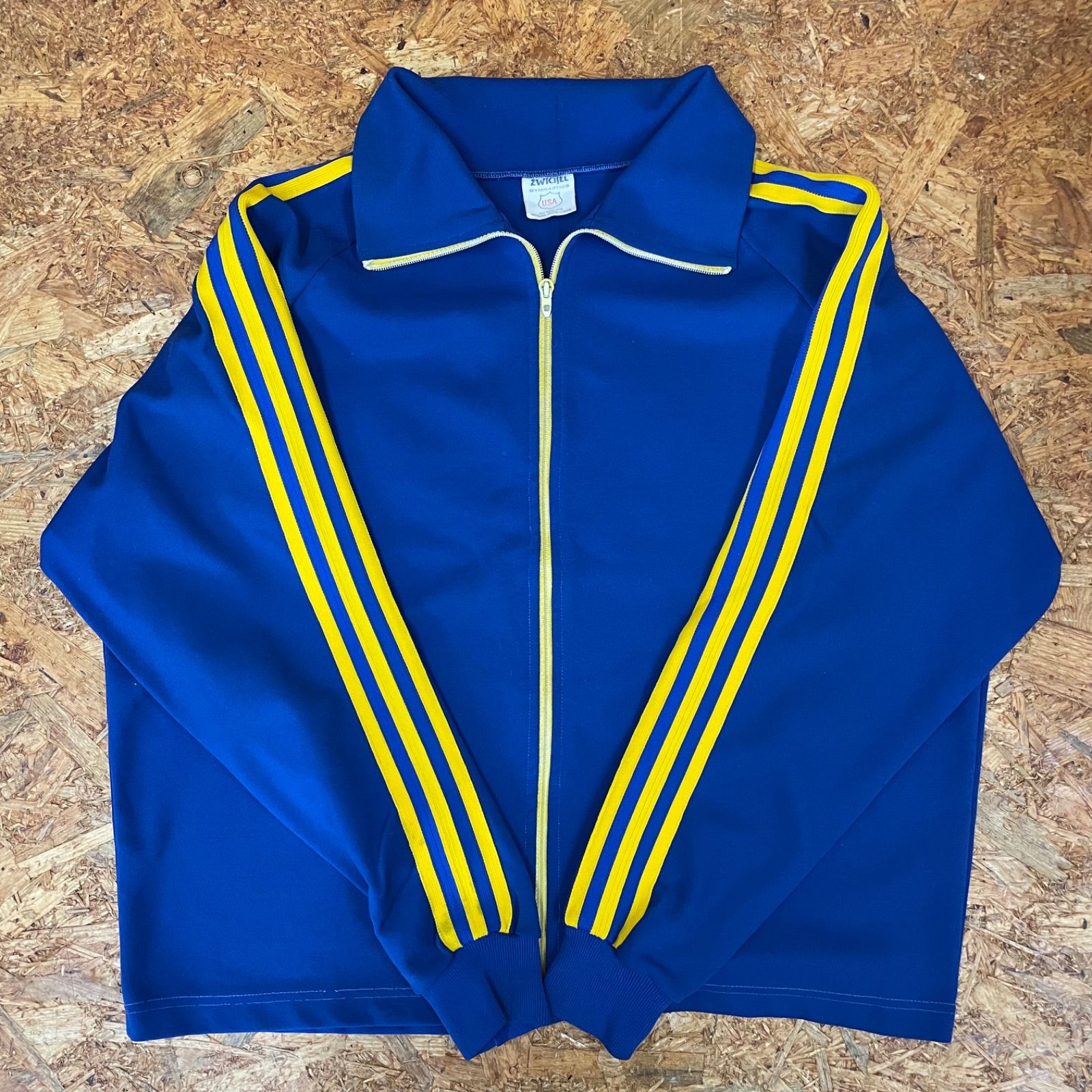 US古着 ZWICKEL トラックジャケット ブルー TALON ZIP タロンジップ 