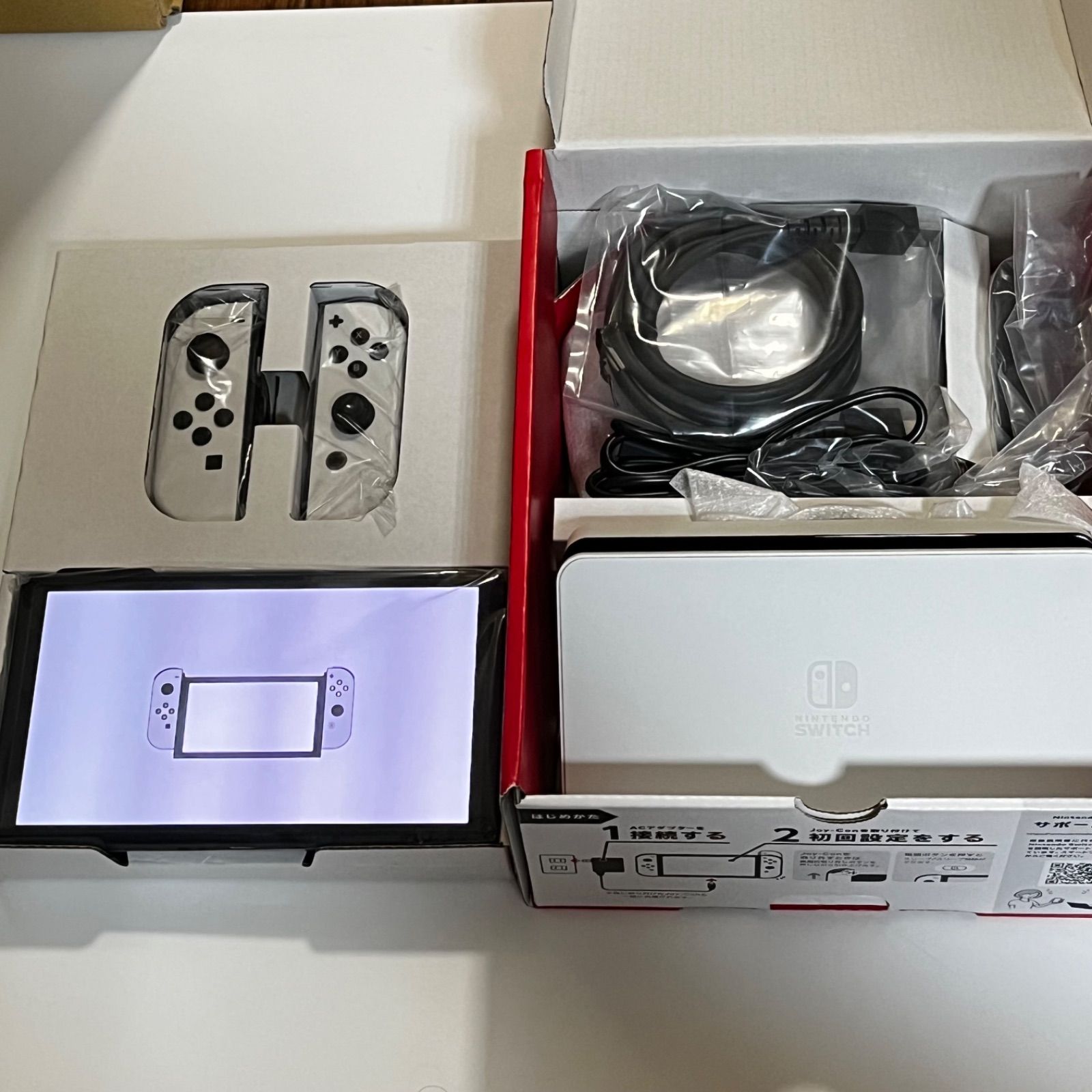 Nintendo Switch 本体　グレー　保証書あり動作確認のみほぼ新品