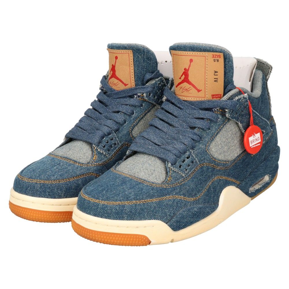 ジニ Air Jordan 4 デニム スニーカー 刺し子 27.5（Nike × Levi's