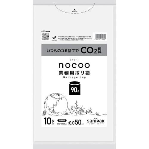 2営業日で発送 日本サニパック SANIPAK サニパック NOCOO白半透明90L0.050MML CNN94 5258
