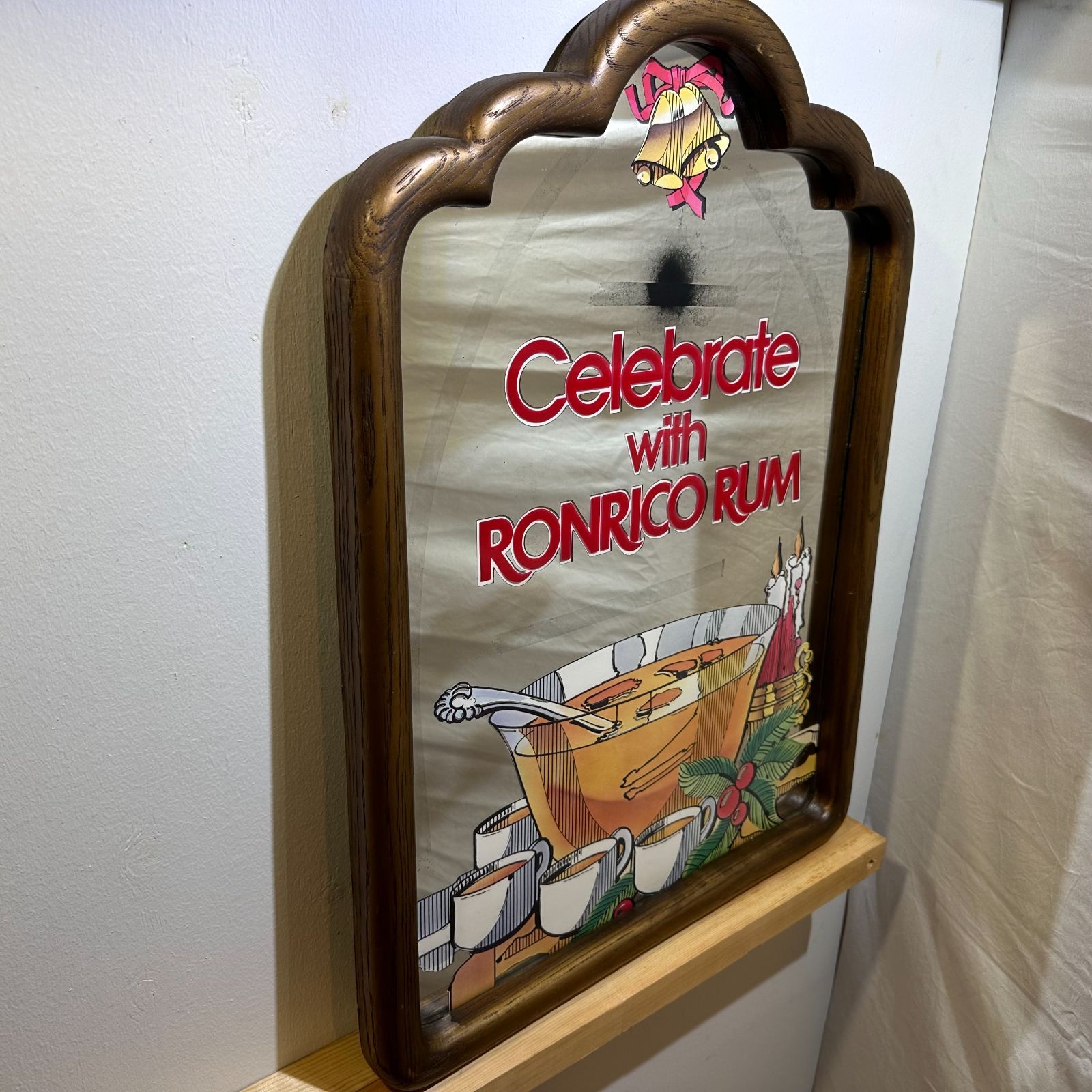 ロンリコ　ラム　パブミラー　ヴィンテージ ☆ビンテージ RONRICO ロンリコ パブミラー☆ラム酒，非売品☆