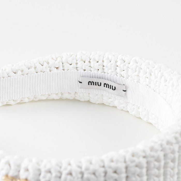 【国内即発】MIU MIU ウーブンファブリック ヘッドバンド 国内即発】MIU MIU ウーブンファブリック ヘッドバンド