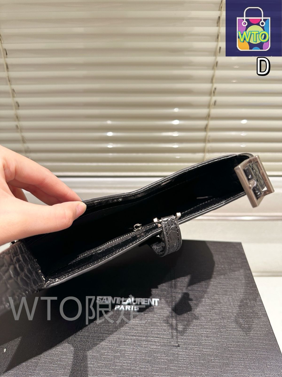 Saint Laurent 423291BOW011000 関税送料込 NEW YSL SAINT LAURENT WALLETS 423291 BOW02 1000 CARD HOLDER