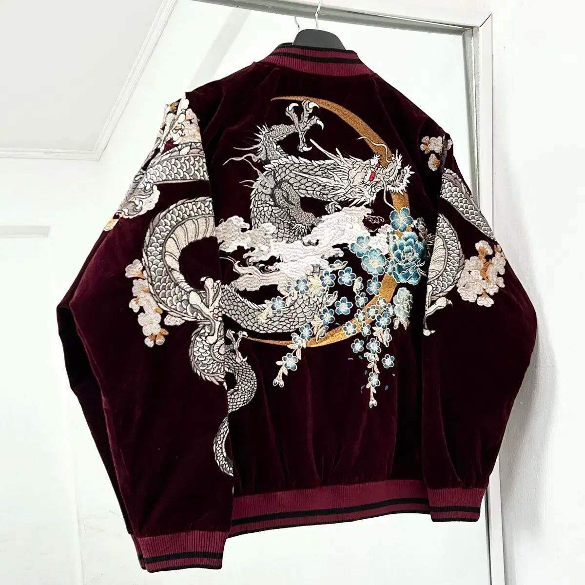 ONI DENIM ドラゴン刺繍 スカジャン リバーシブル ONI DENIM ドラゴン刺繍 スカジャン リバーシブル