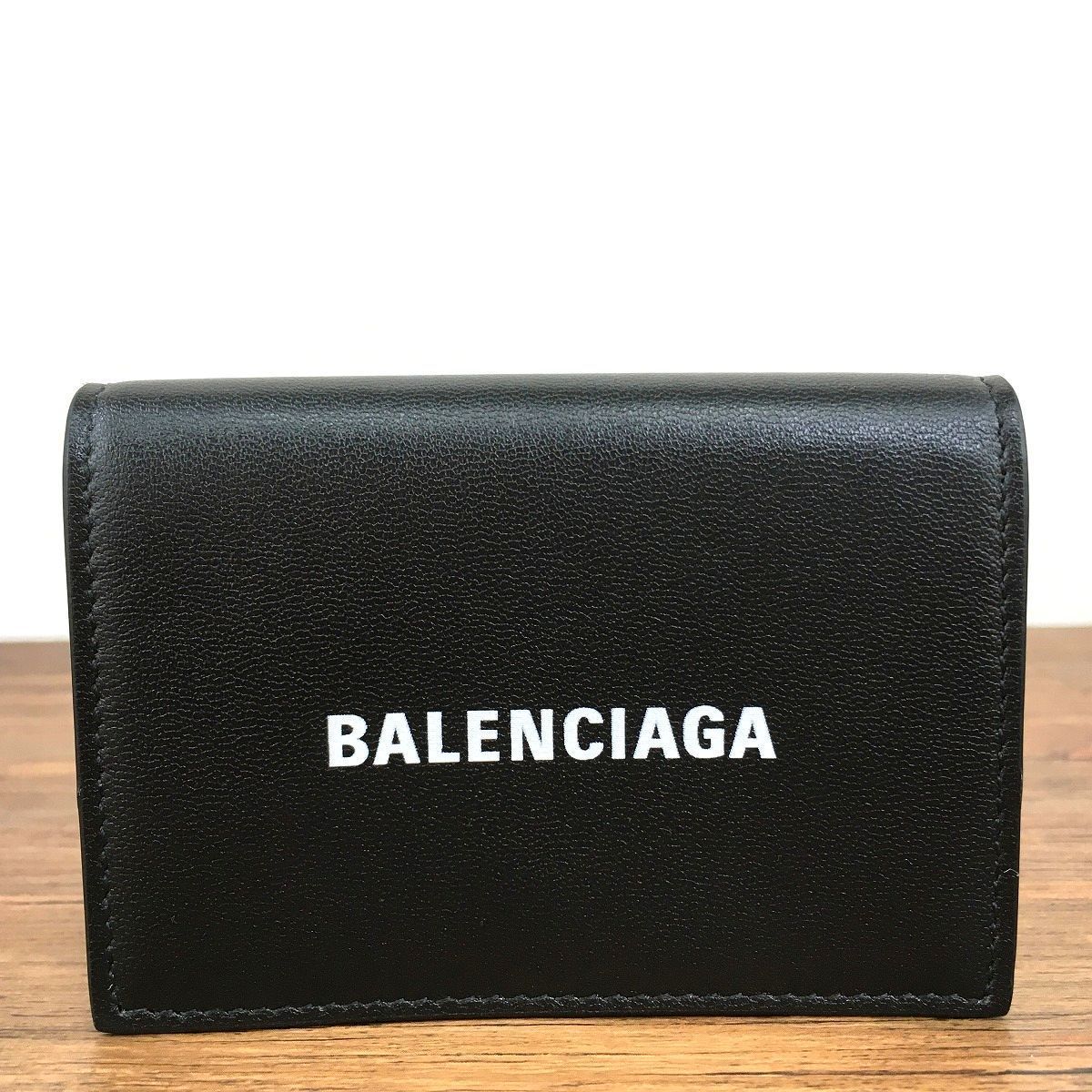 未使用品 BALENCIAGA コンパクトウォレット ブラック 230