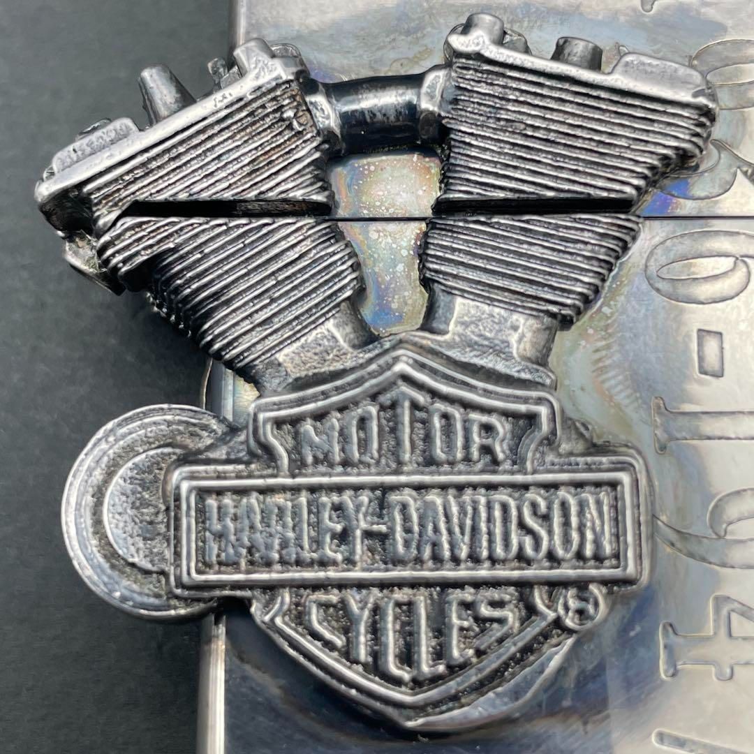 Zippo ハーレーダビッドソン ナックルヘッドエンジン 立体メタル貼り