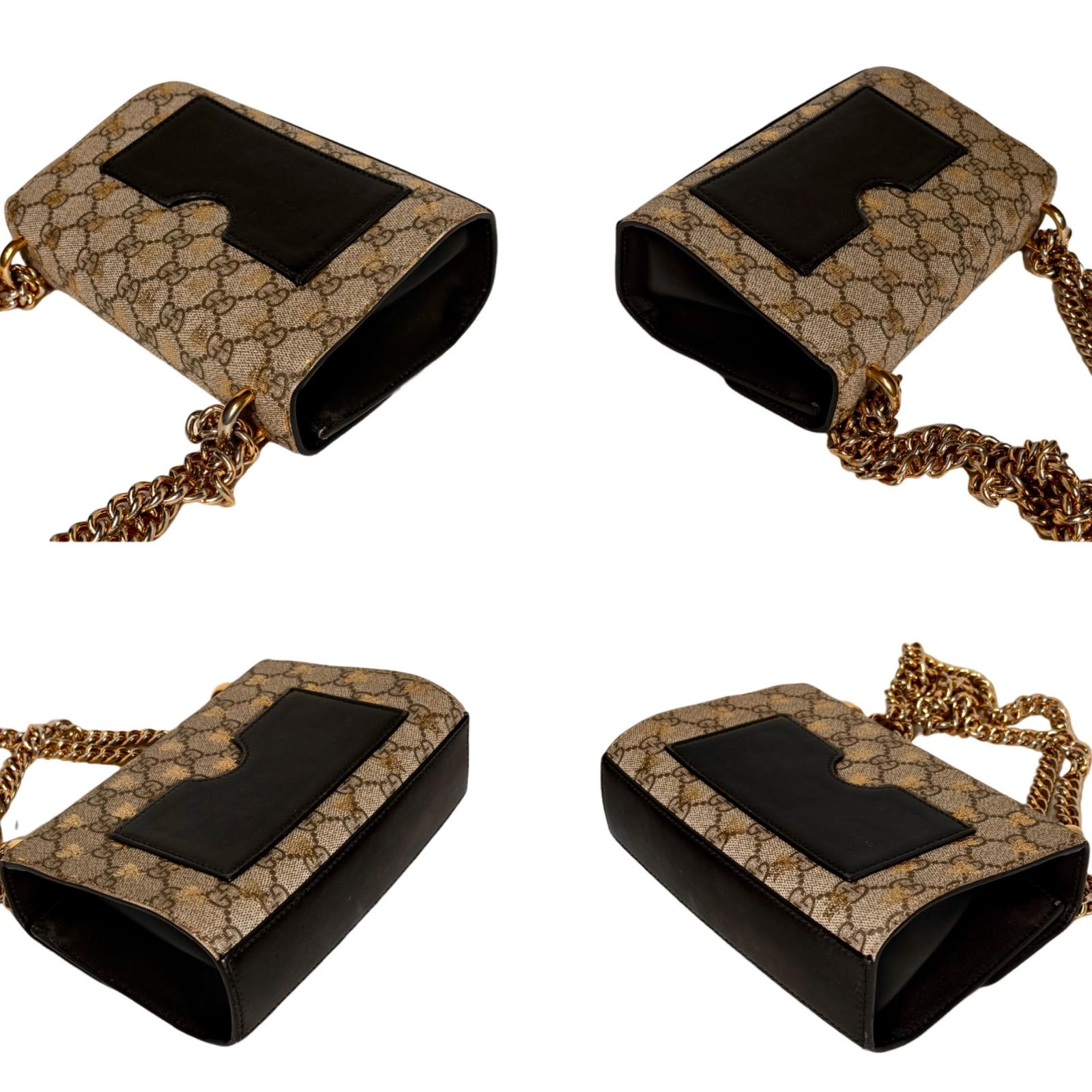 美品】GUCCI グッチ チェーンショルダーバッグ パドロック ハニービー  