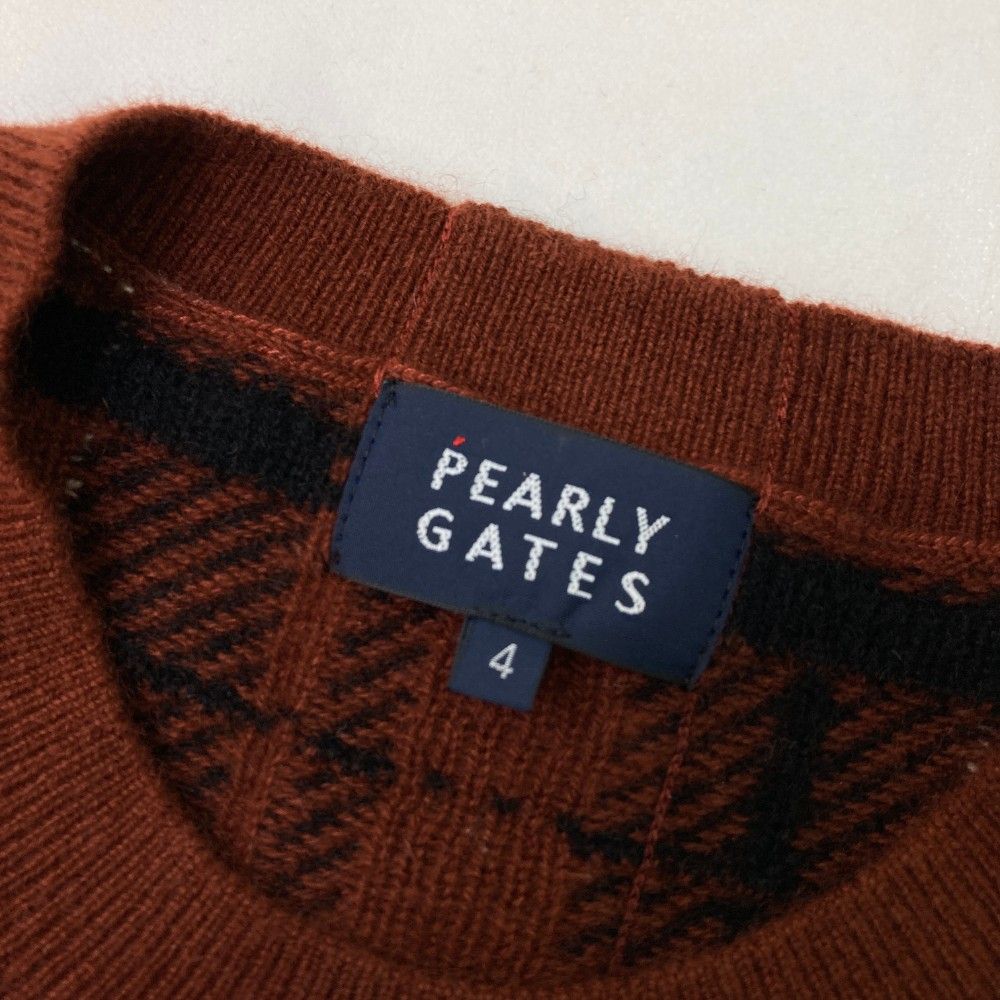 サイズ：4 PEARLY GATES パーリーゲイツ 2023年モデル カシミヤ ニット  