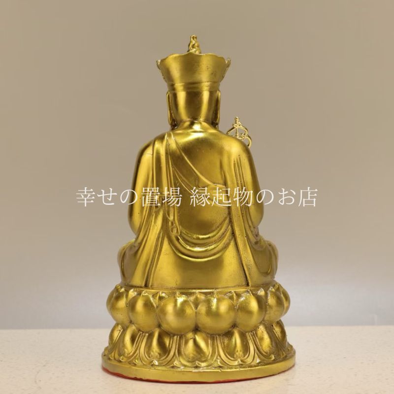 純銅  地蔵王仏像  招財風水置物5