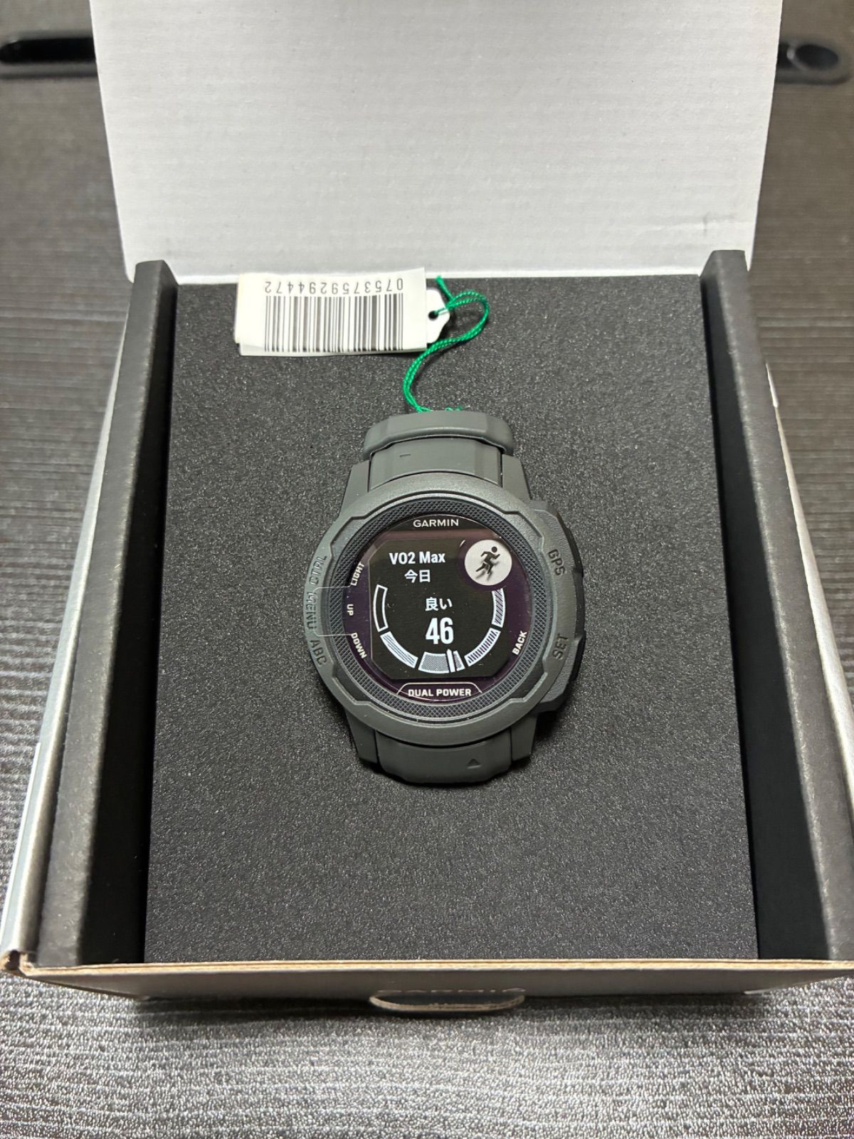 展示品♥ GARMIN ガーミン Instinct 2S Dual Power Graphite Suica対応