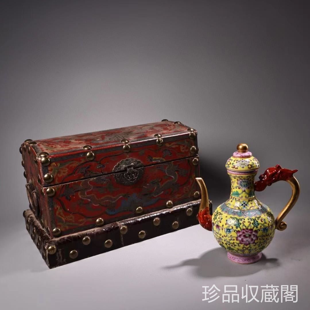 中国古美術・珍品旧蔵七宝彩と?金の磁器の茶壺・急須・文房具・置物・茶道具・漆箱付 - メルカリ