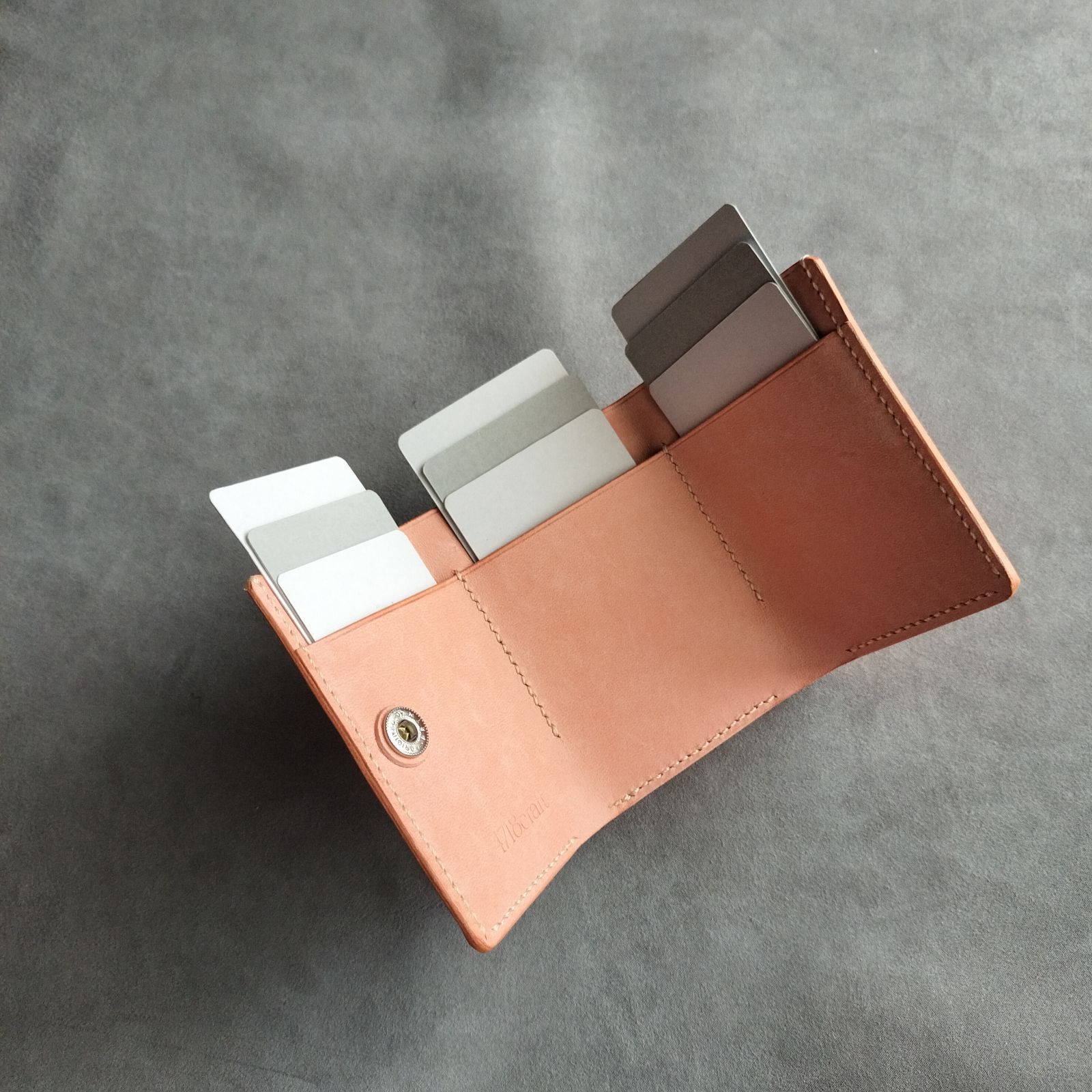 本革　三つ折り財布　マヤ、プエブロ 本革 三つ折り財布 マヤ、プエブロ