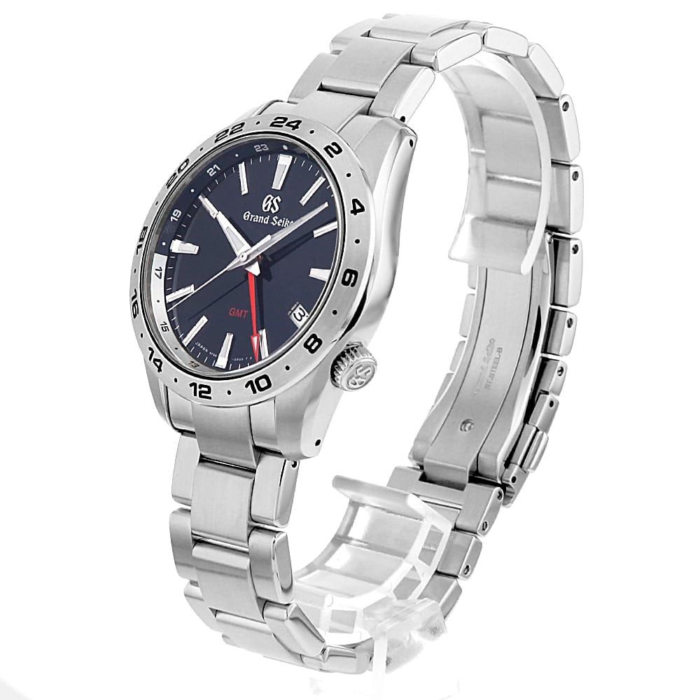 中古 グランドセイコー Grand Seiko スポーツコレクション 9Fクォーツ GMT SBGN027 ブラック メンズ 腕時計 グランドセイコー Grand Seiko スポーツコレクション クォーツ GMT