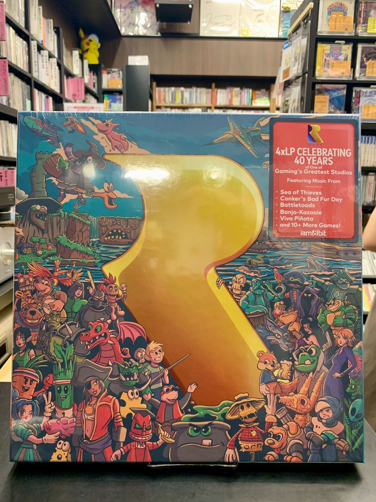 カラーレコード４枚組 Rare 40th Anniversary Box Set 社 40周年記念ボックスセット バトルトード Battletoads バンジョーとカズーイ Banjo-Kazooie Conker s Bad Fur Day