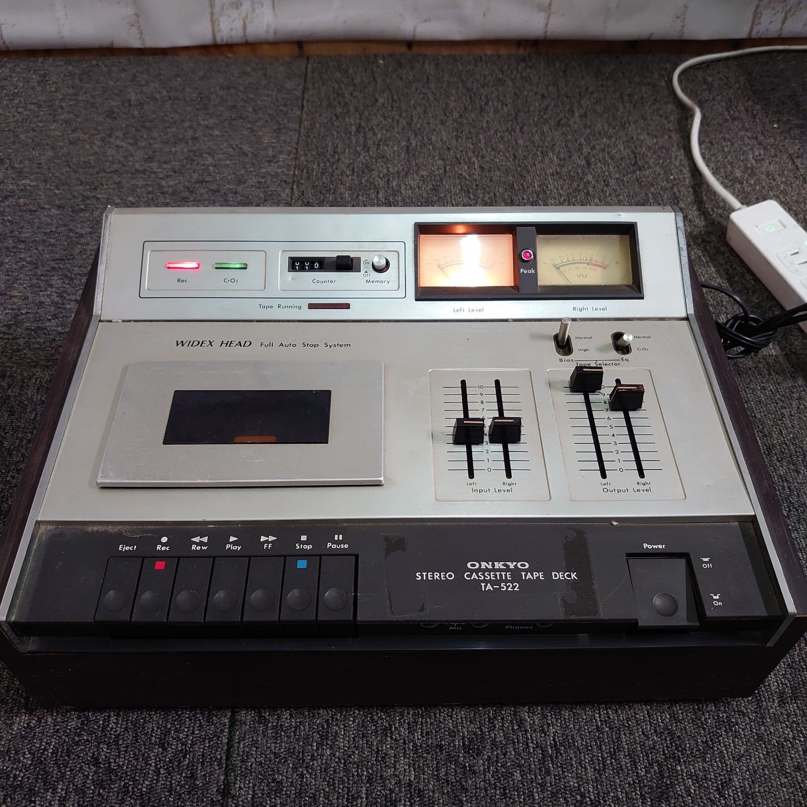 ONKYO STEREO TA-522 オンキョー ステレオ 通電可 カセット