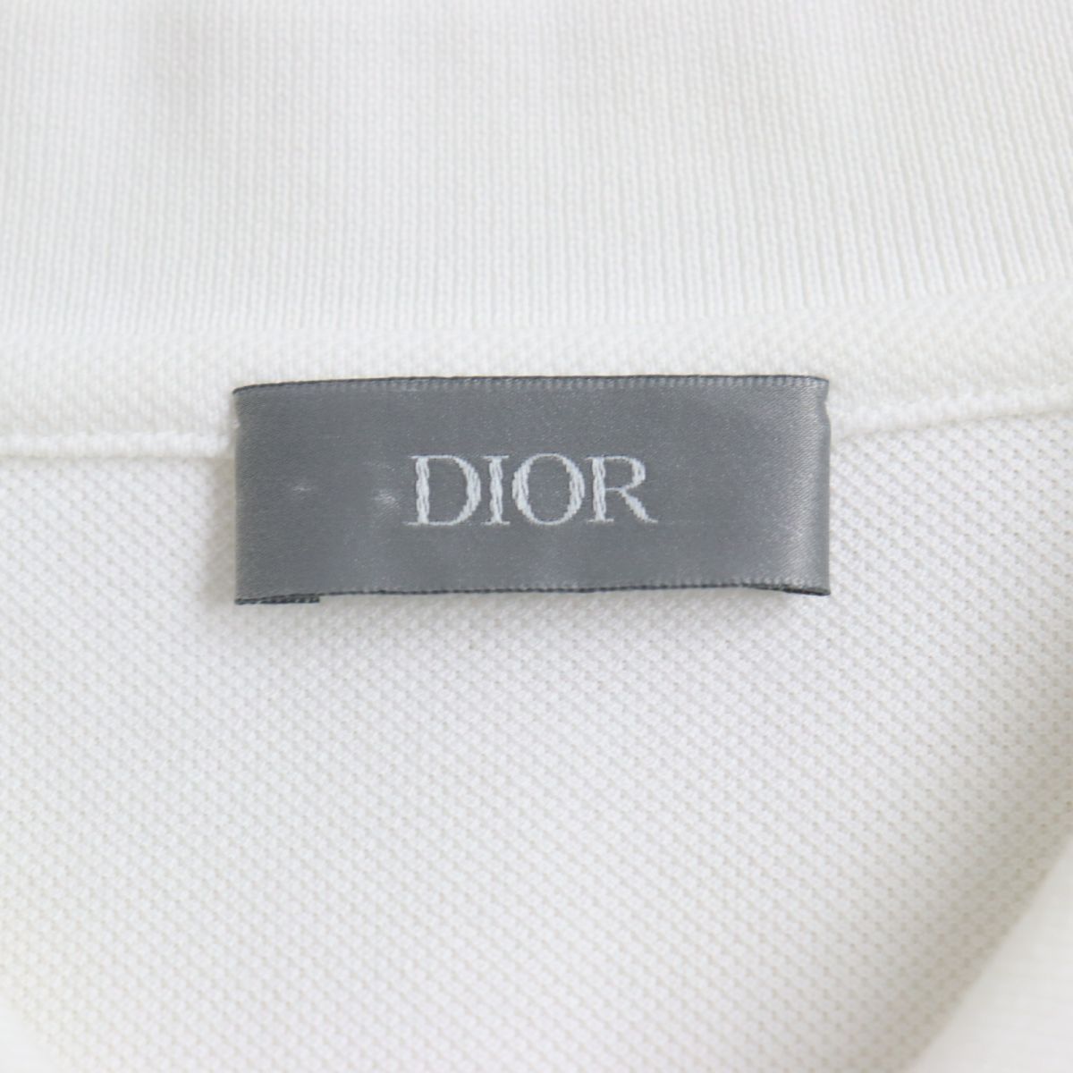Dior ディオールオム　ホワイト ポロシャツ　スタッズ　ホワイト Dior ディオール 20AW 033J806A0448 NIKE AIR DIOR ナイキ エア