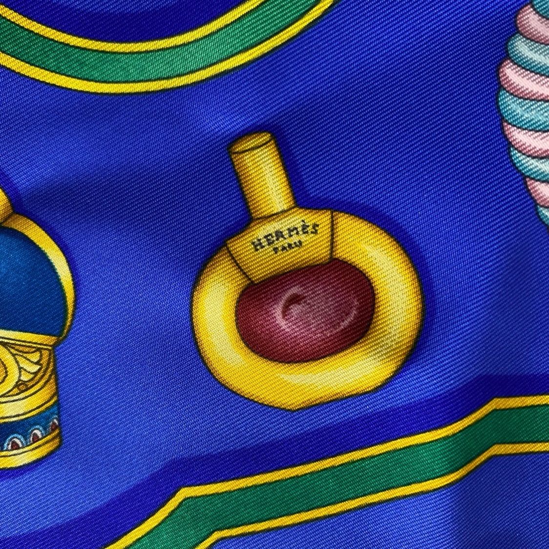 エルメス カレ90 Qu importe le flacon シルクスカーフ 香水瓶 HERMES AC0067