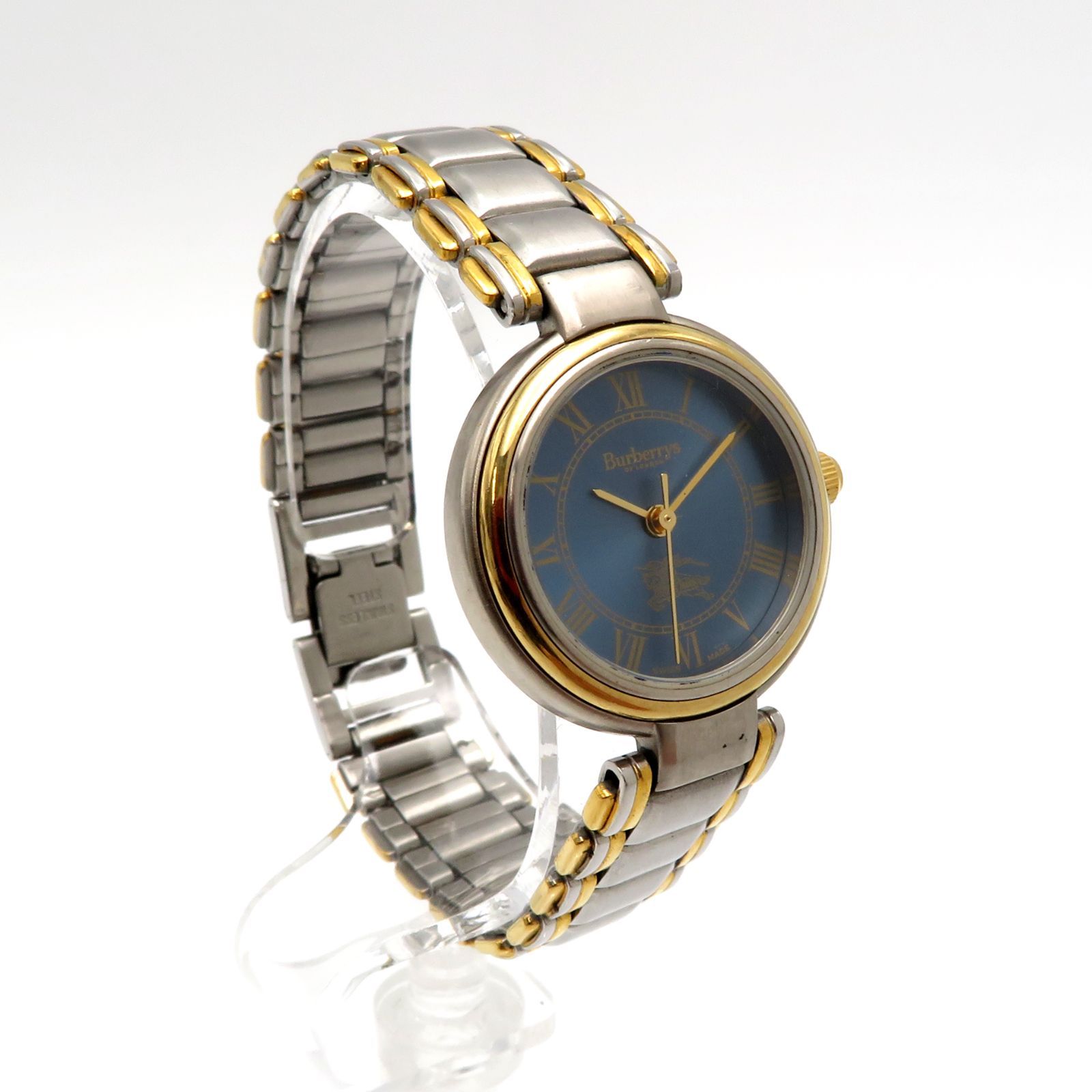 BURBERRY バーバリー ローマン 文字盤 クオーツ 腕時計 ネイビー BURBERRY バーバリー ローマン 文字盤 クオーツ 腕時計 ネイビー