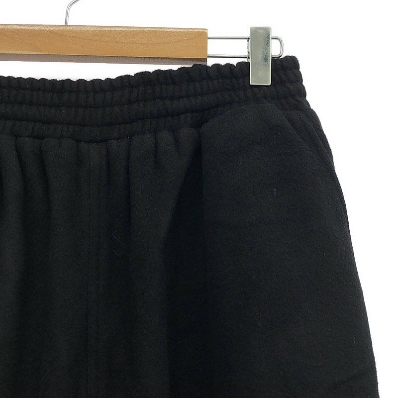 【美品】  WILLY CHAVARRIA / ウィリーチャバリア | ドローストリング フリース ワイド イージーパンツ | S | ブラック | メンズ 美品】 WILLY CHAVARRIA / ウィリーチャバリア | ドローストリング