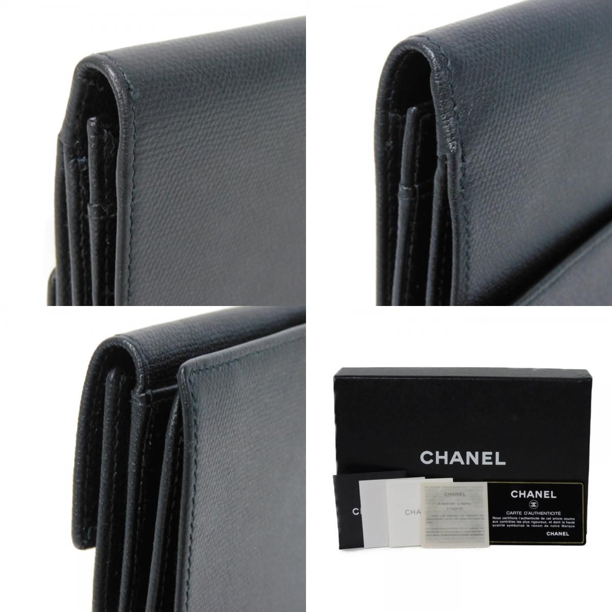 CHANEL シャネル ココボタン ロング フラップ ウォレット 美品 CC 