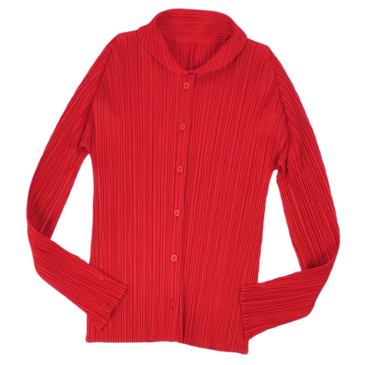 美品 プリーツプリーズ イッセイミヤケ PLEATS PLEASE シャツ ブラウス 