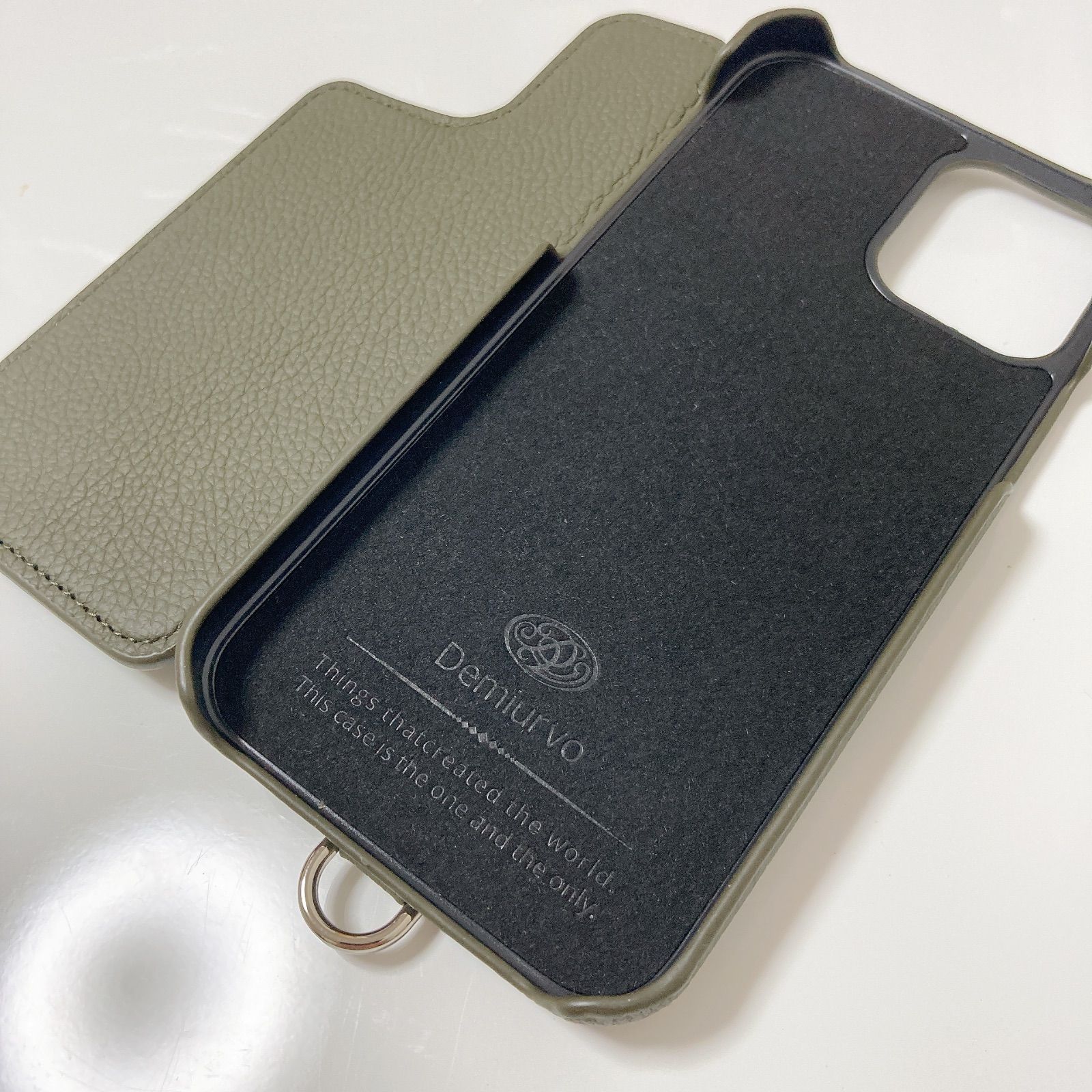 DEMIU POCHE FLAT iPhone15promax ストラップ付き DEMIU POCHE FLAT
