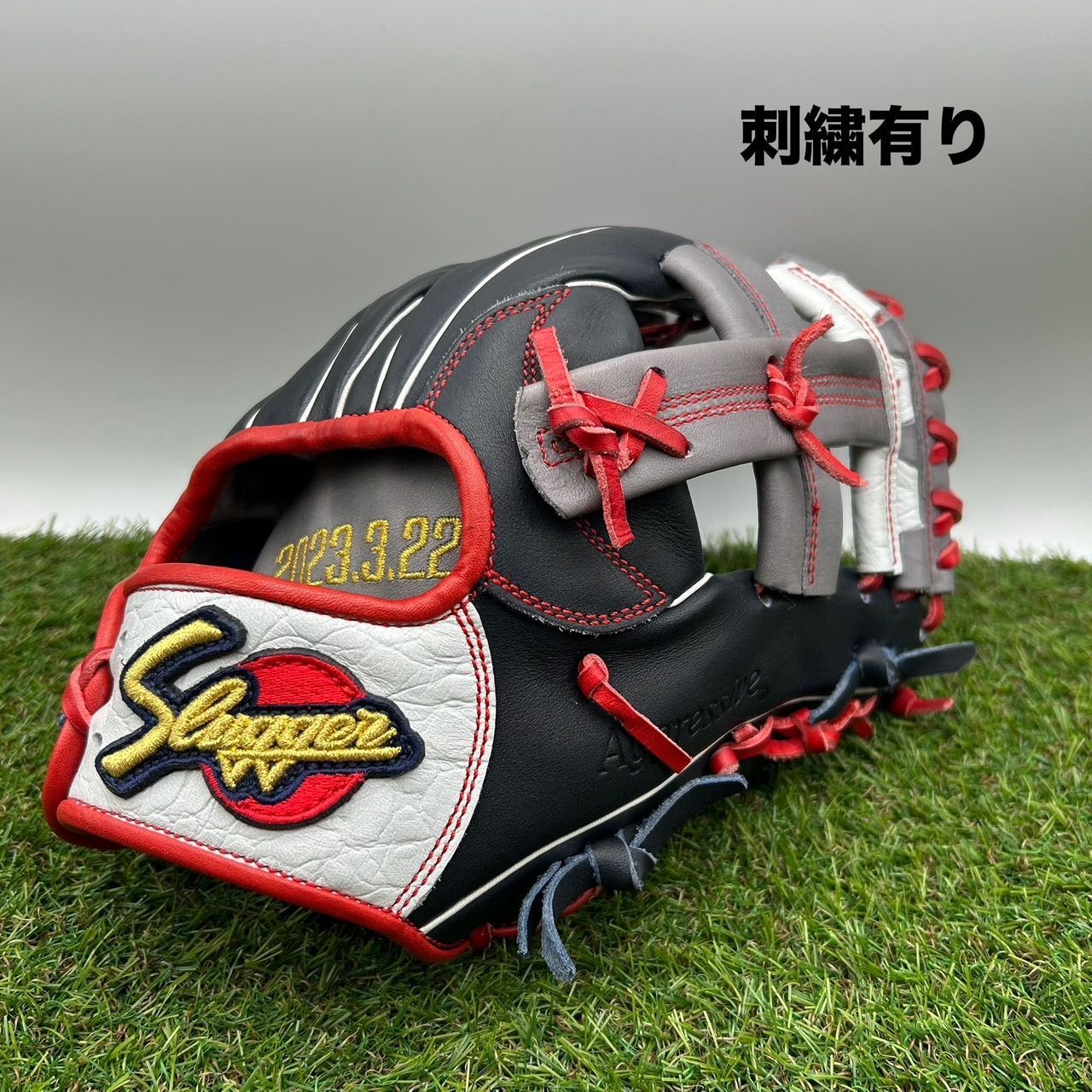 中古品 久保田スラッガー スペシャルオーダー 軟式 内野手用グローブ 袋付き 4151 中古品 久保田スラッガー スペシャルオーダー 軟式 内野手用