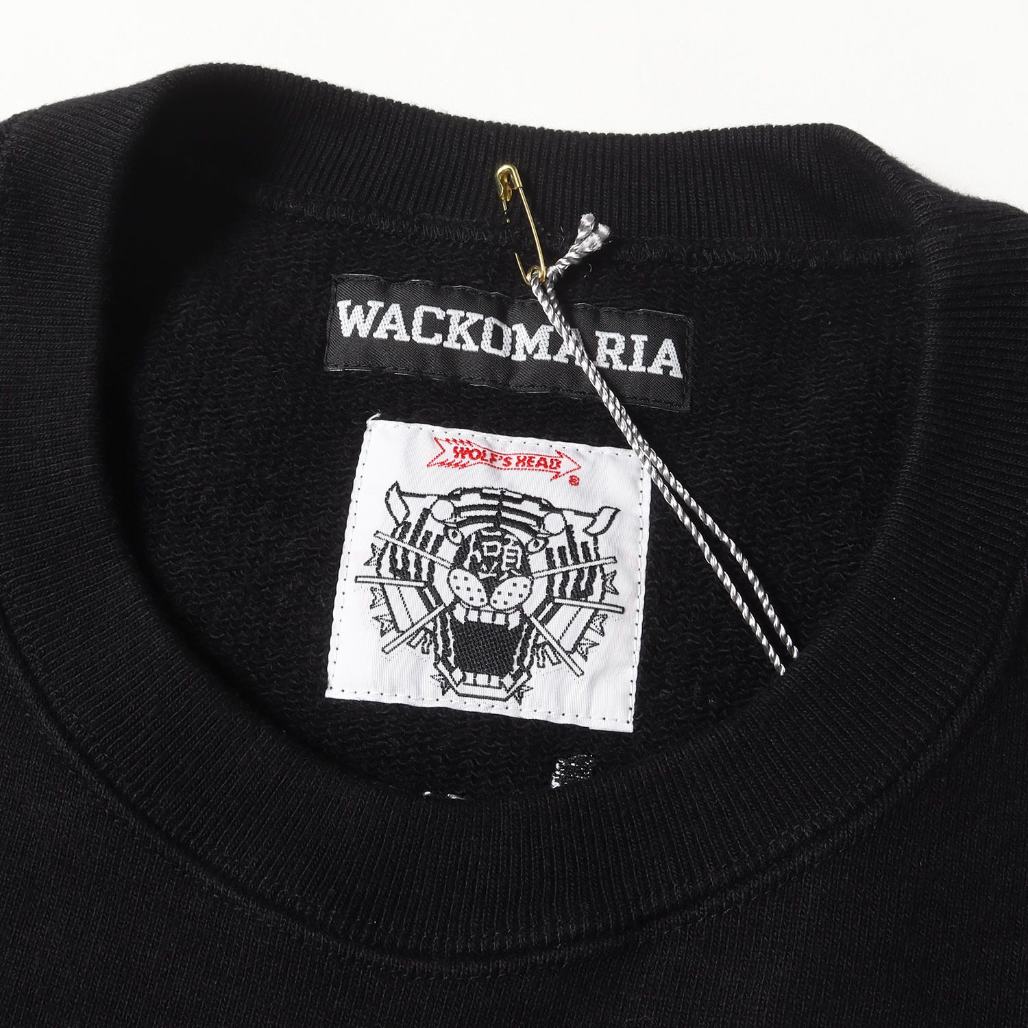 美品】WACKO MARIA ワコマリア スウェット ブラック 黒 サイズ:L 