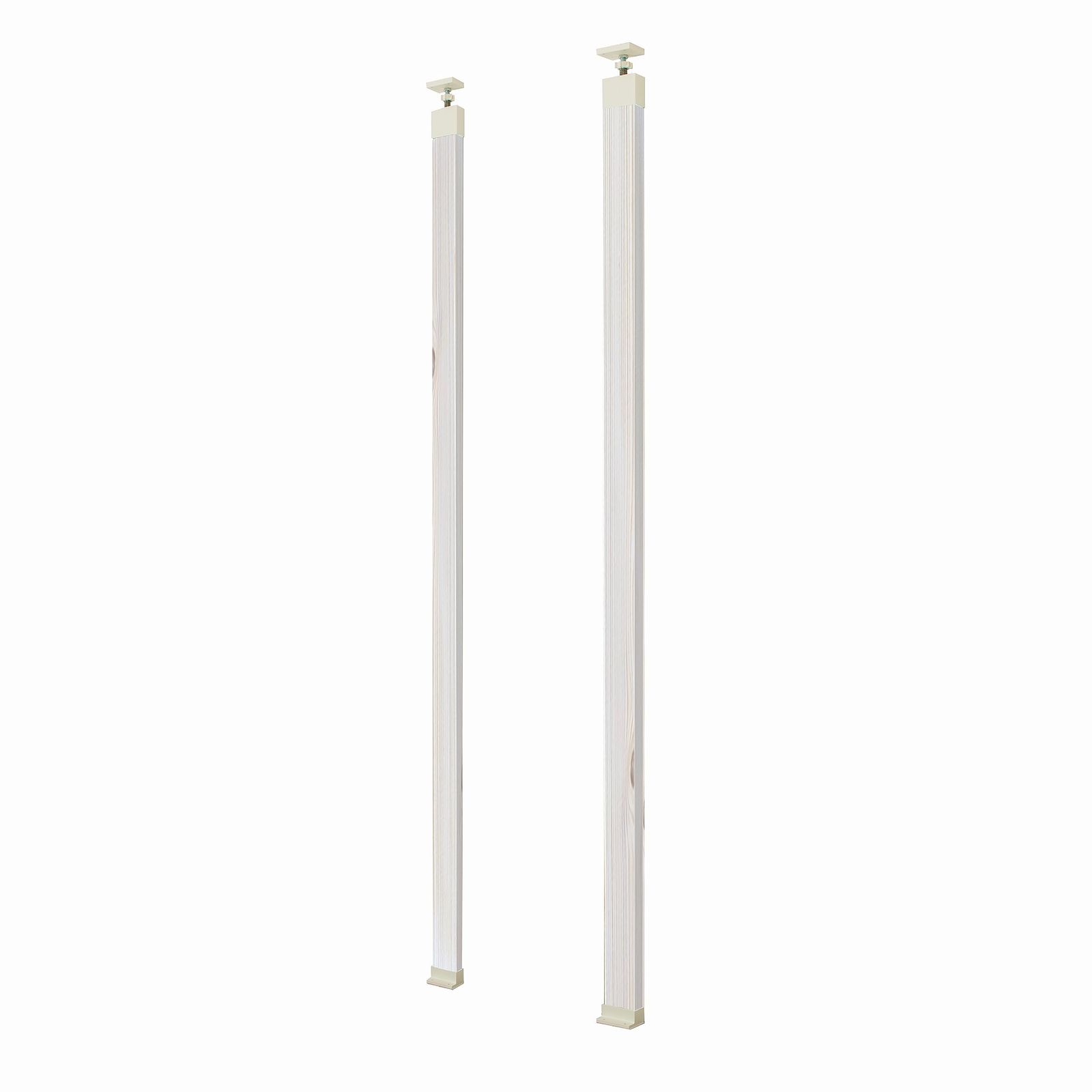 セット買い 平安伸銅工業 LABRICO DIY収納パーツ 2×4アジャスター強力タイプ オフホワイト ×2 2×4木材 ナチュラルホワイト 2280mm×2