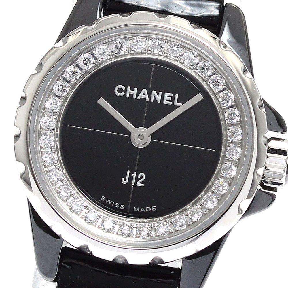 シャネル CHANEL H4663 J12 XS ダイヤ クォーツ レディース