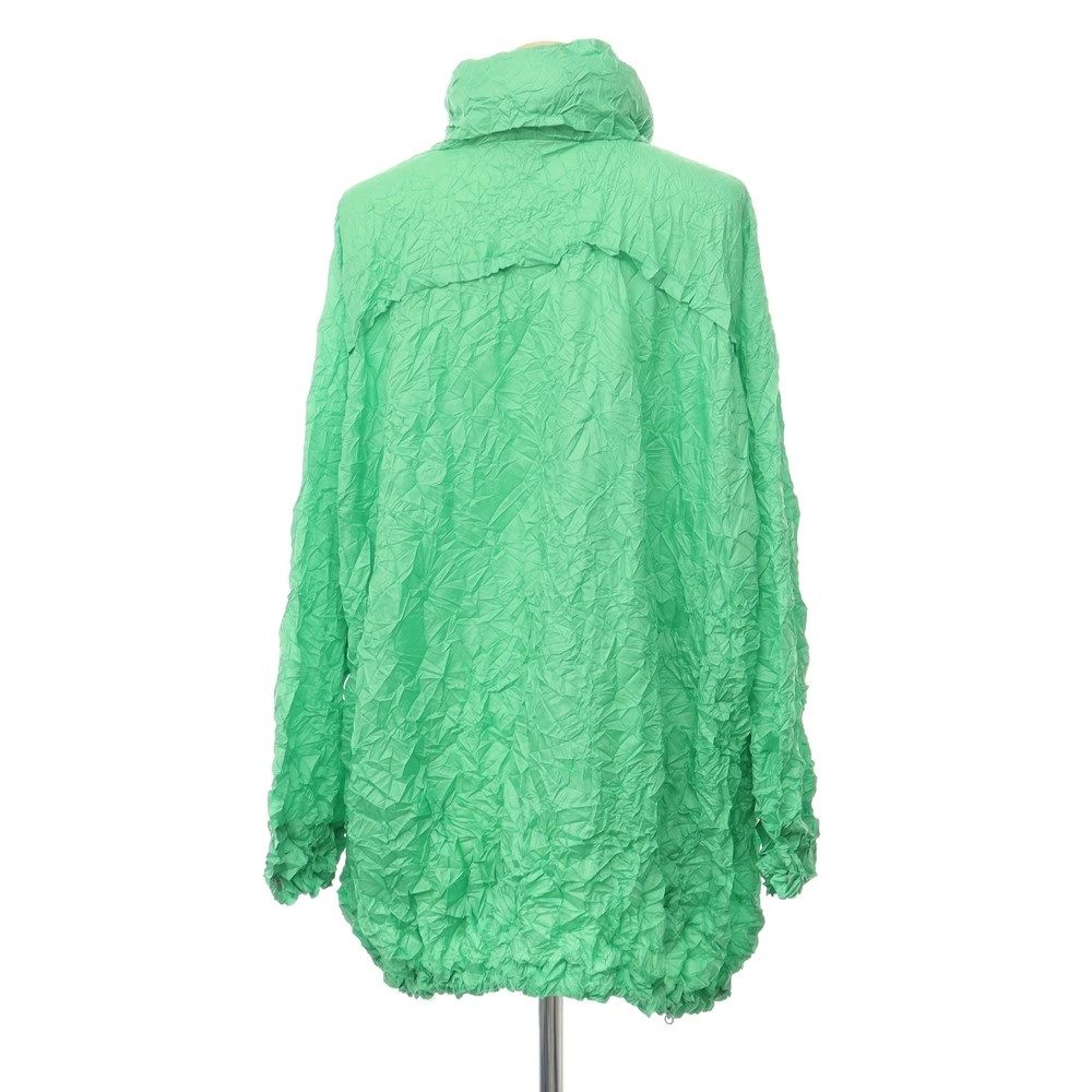 【中古】ミー イッセイミヤケ me ISSEY MIYAKE 2023年秋冬 シワ加工 フーデッド ブルゾン ライトグリーン【サイズ表記なし（L位）】【レディース】-2