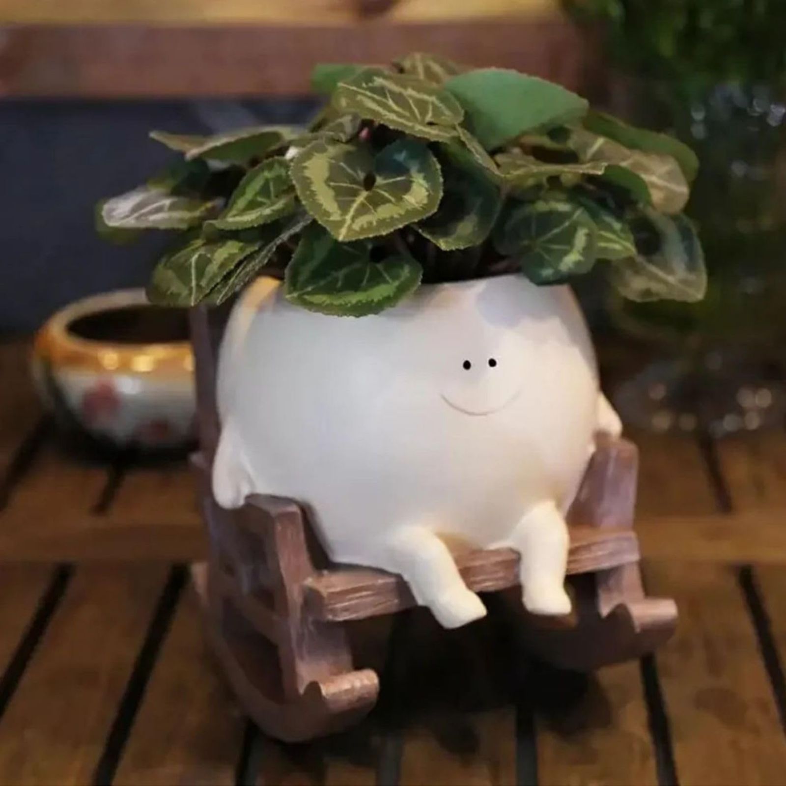 樹脂製プランター 不規則なキュートな装飾用植木鉢 Amazon.co.jp: AWNR 鳥 セラミックプランターポット 3個セット