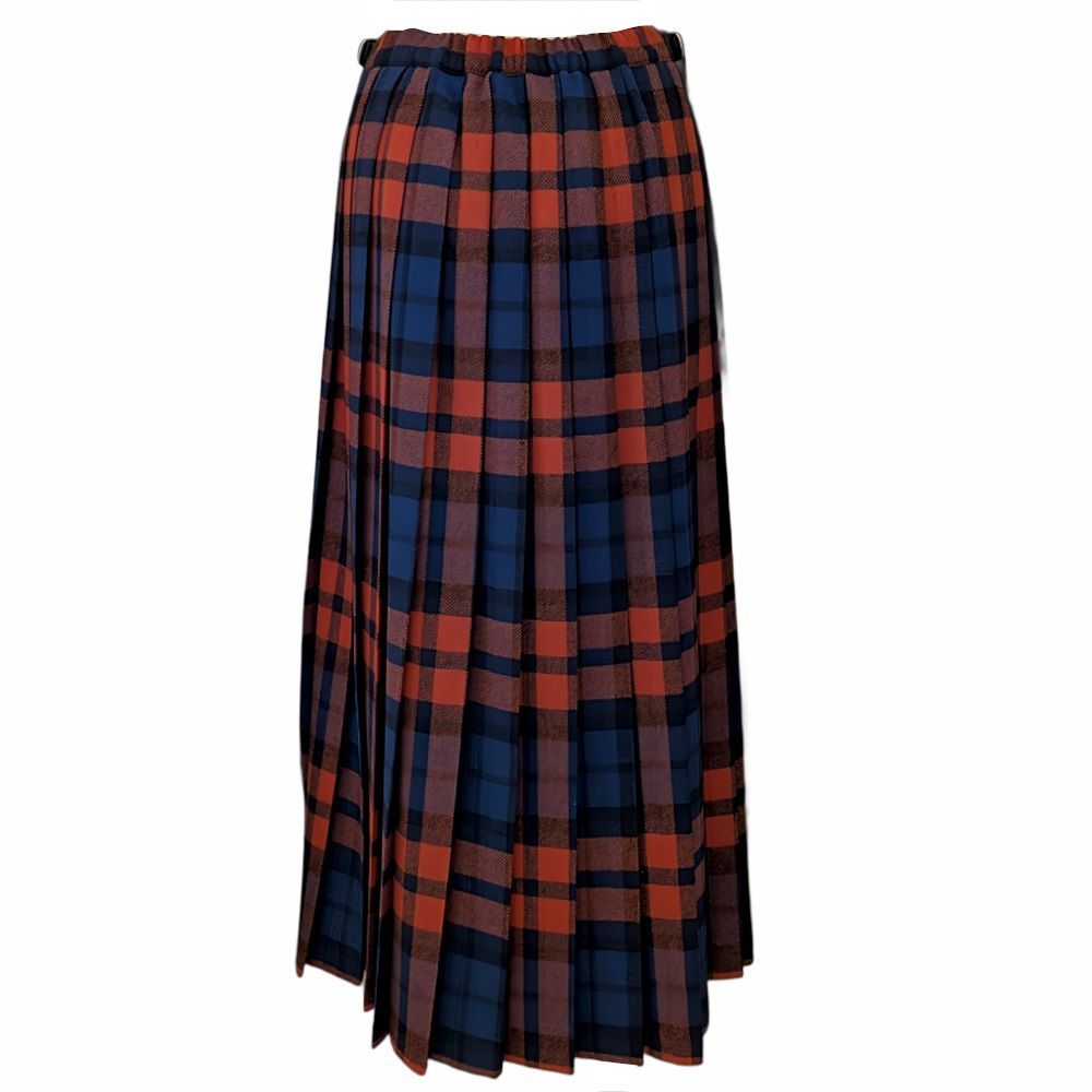 イージーロングキルトラップスカート ミックスウール